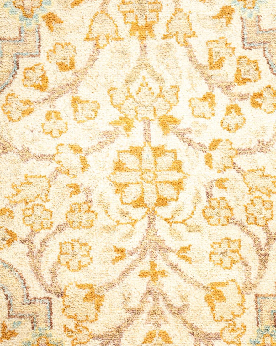 Mogul, One-of-a-Kind Hand-Knotted Area Rug - Ivory, 4' 4" x 5' 10" - 3