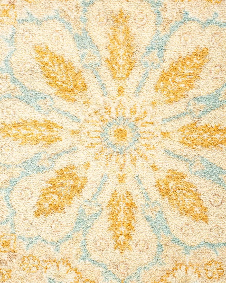 Mogul, One-of-a-Kind Hand-Knotted Area Rug - Ivory, 4' 2" x 6' 5" - 3