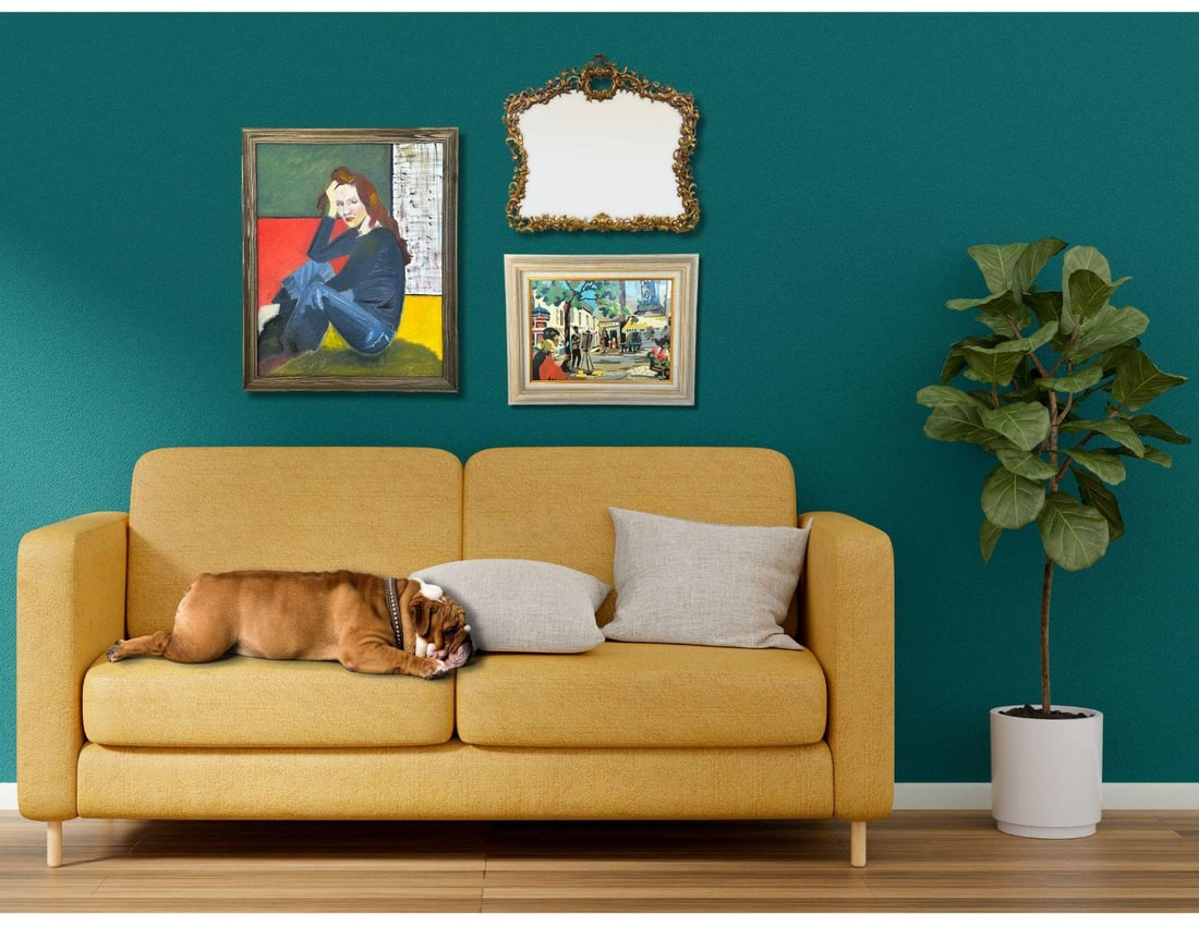 Midcentury Paris Street Painting - 2