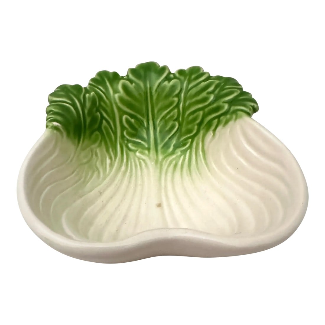 Vintage Ceramic Bok Choy Dipping Dish: Vintage Ceramic Box Choy Shaped Dip Dish, Perfect to mix and match with the green cabbage dinnerware for a festive garden party table scape. 5in x 5in x 2in Make sure to follow me, I have flash sales