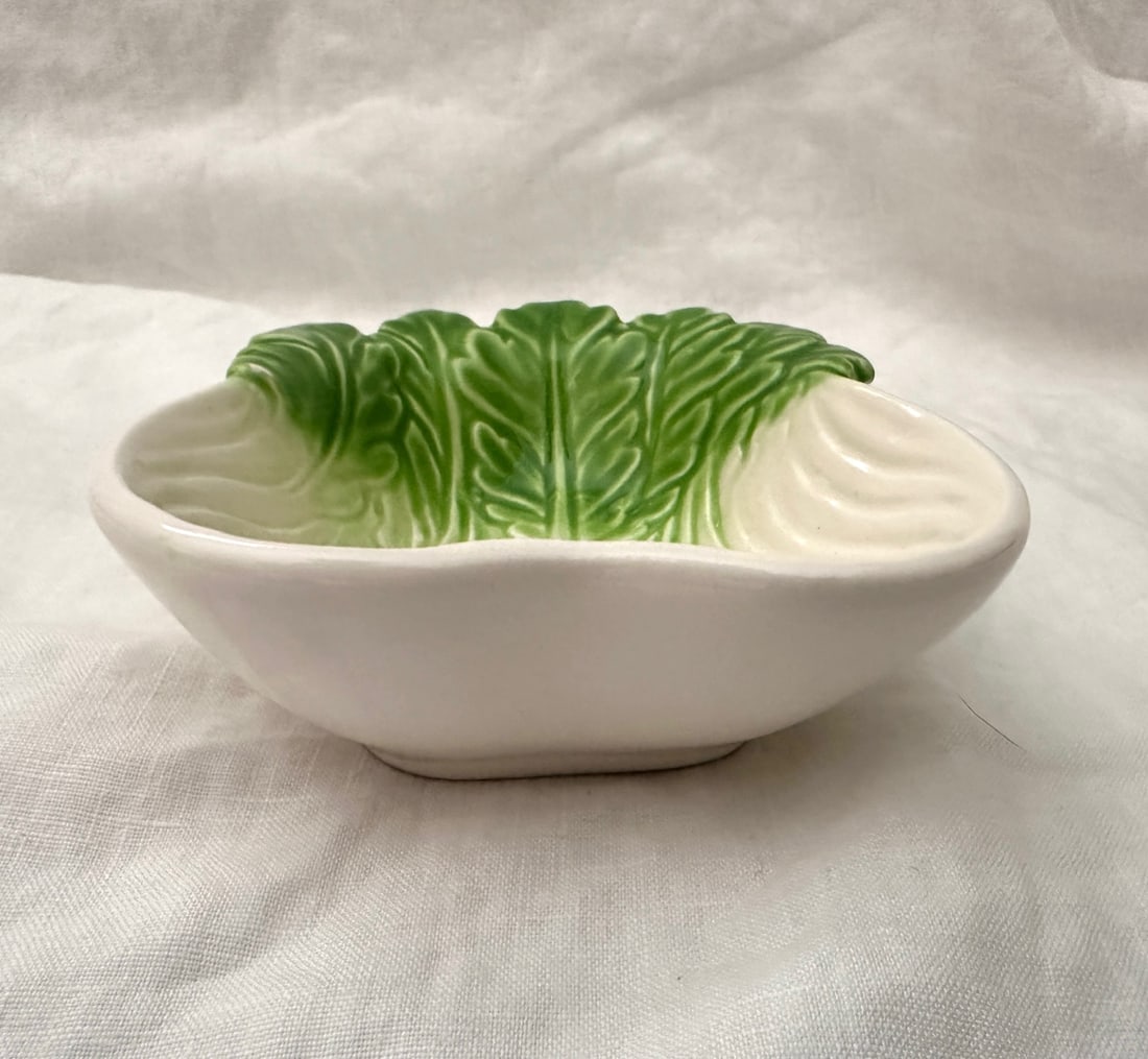Vintage Ceramic Bok Choy Dipping Dish - 2