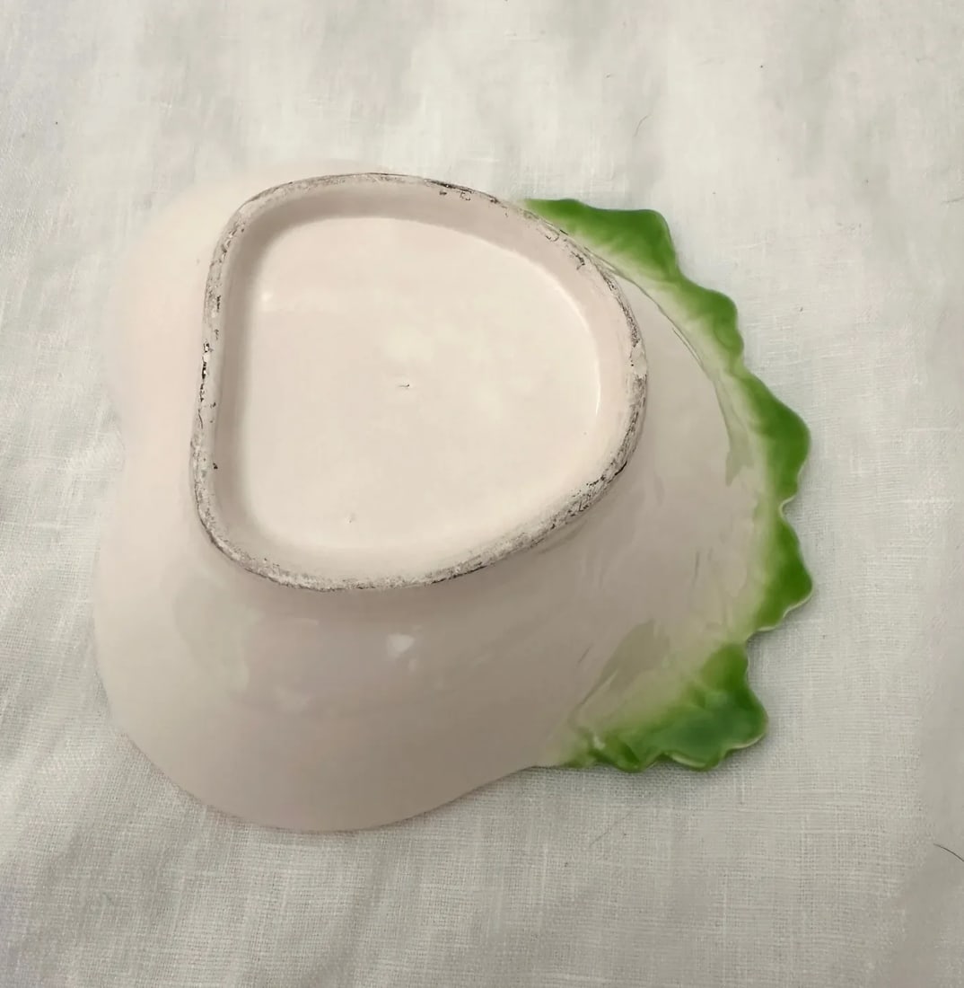 Vintage Ceramic Bok Choy Dipping Dish - 5