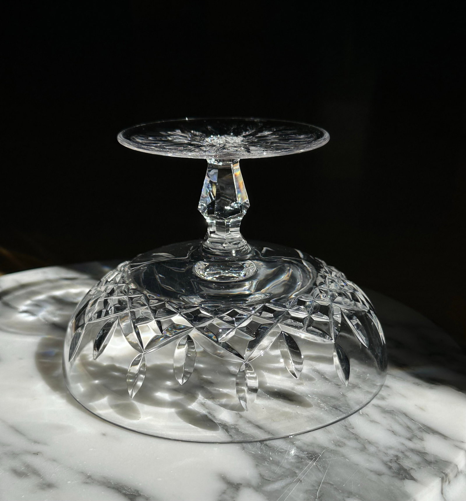 Waterford Lismore Crystal Glass Compote - 3