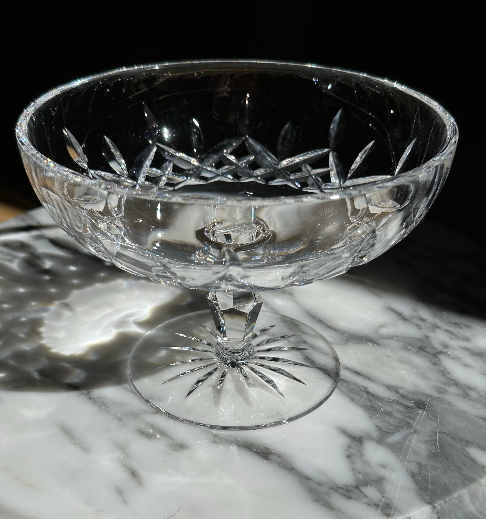Waterford Lismore Crystal Glass Compote - 4