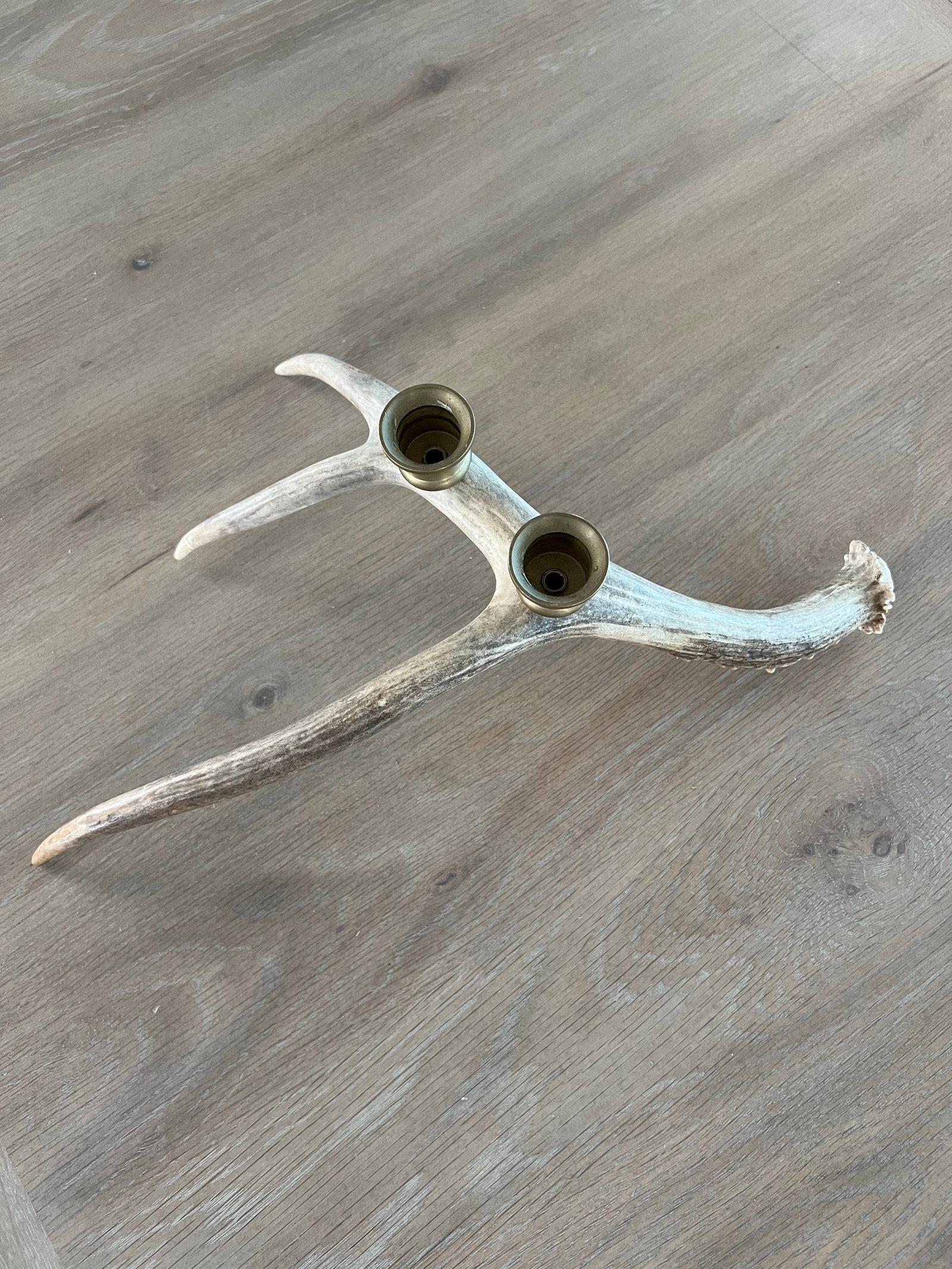 Vintage Natural Drop Deer Antler Candelabra - 4
