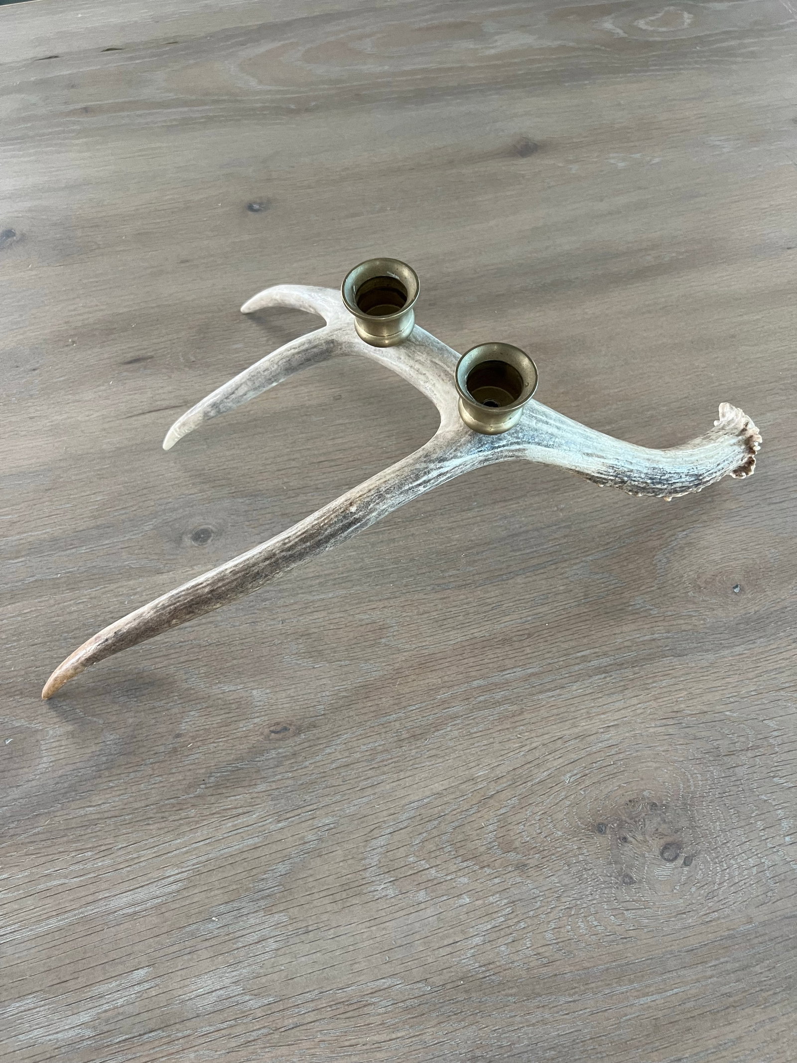 Vintage Natural Drop Deer Antler Candelabra - 7