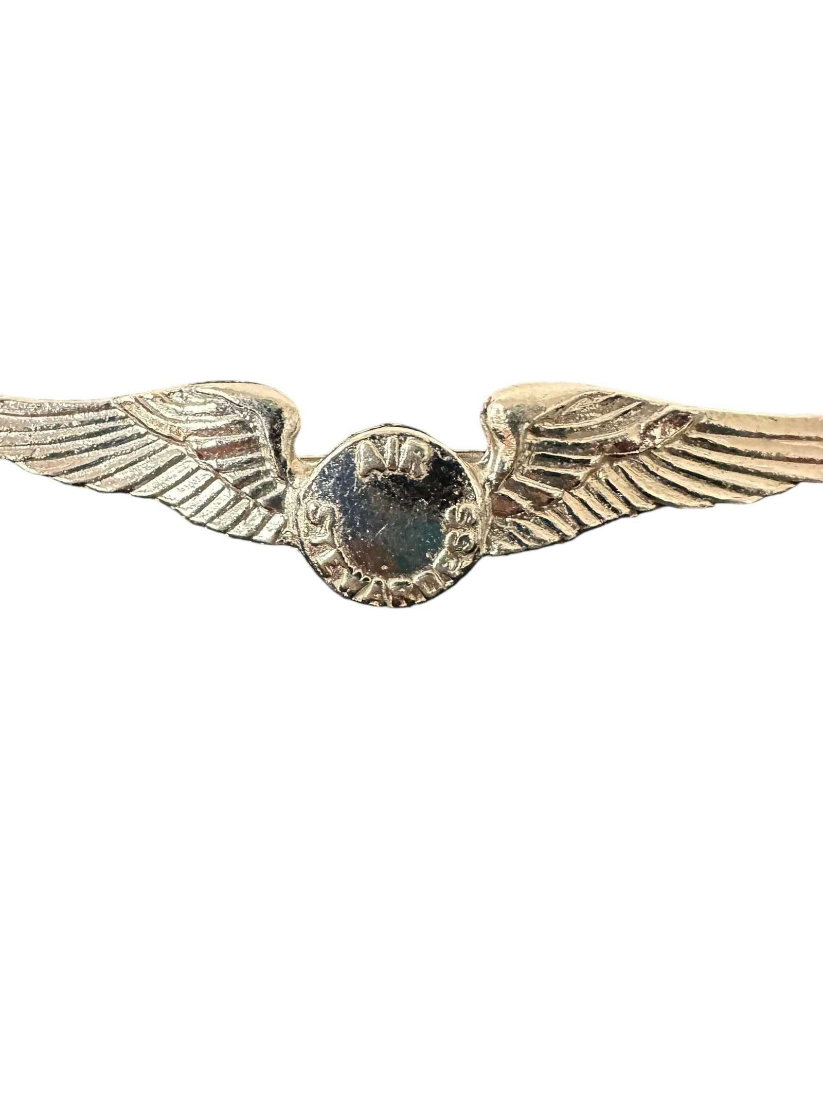 Vintage Airlines Souvenir Air Stewardess Wings Silver Tone Brooch Pin - 6