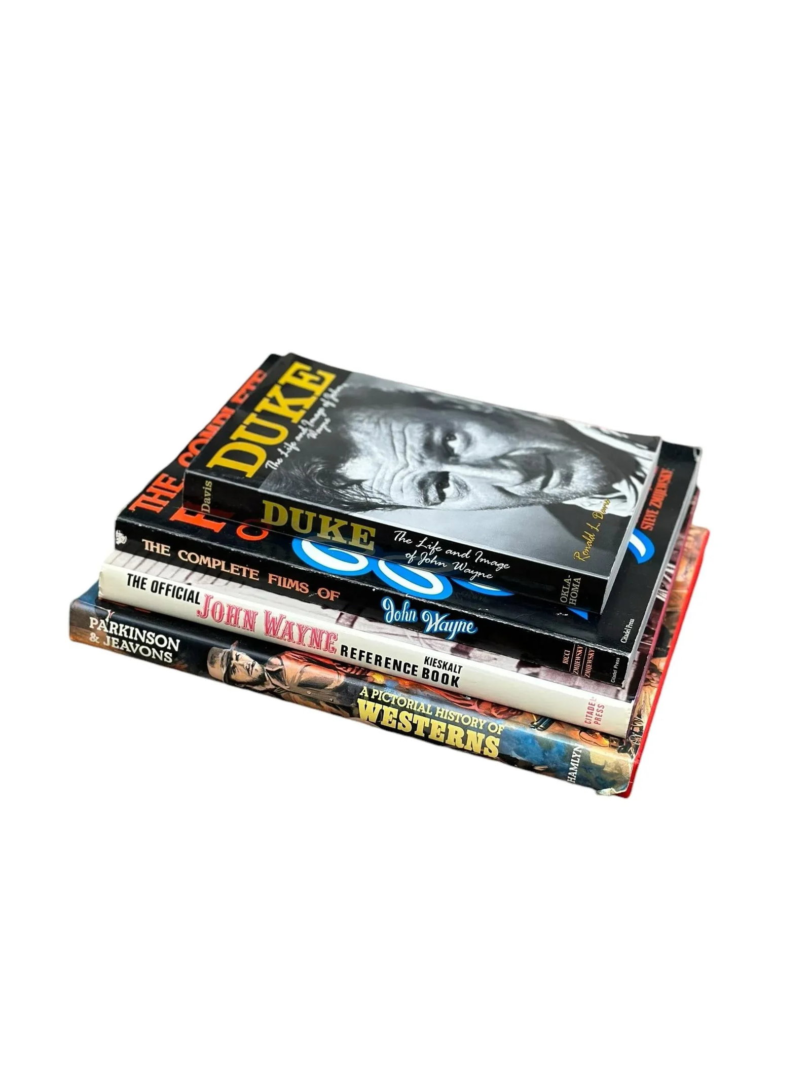 Vintage John Wayne and Western Movie Book Bundle Set of 4 - 2