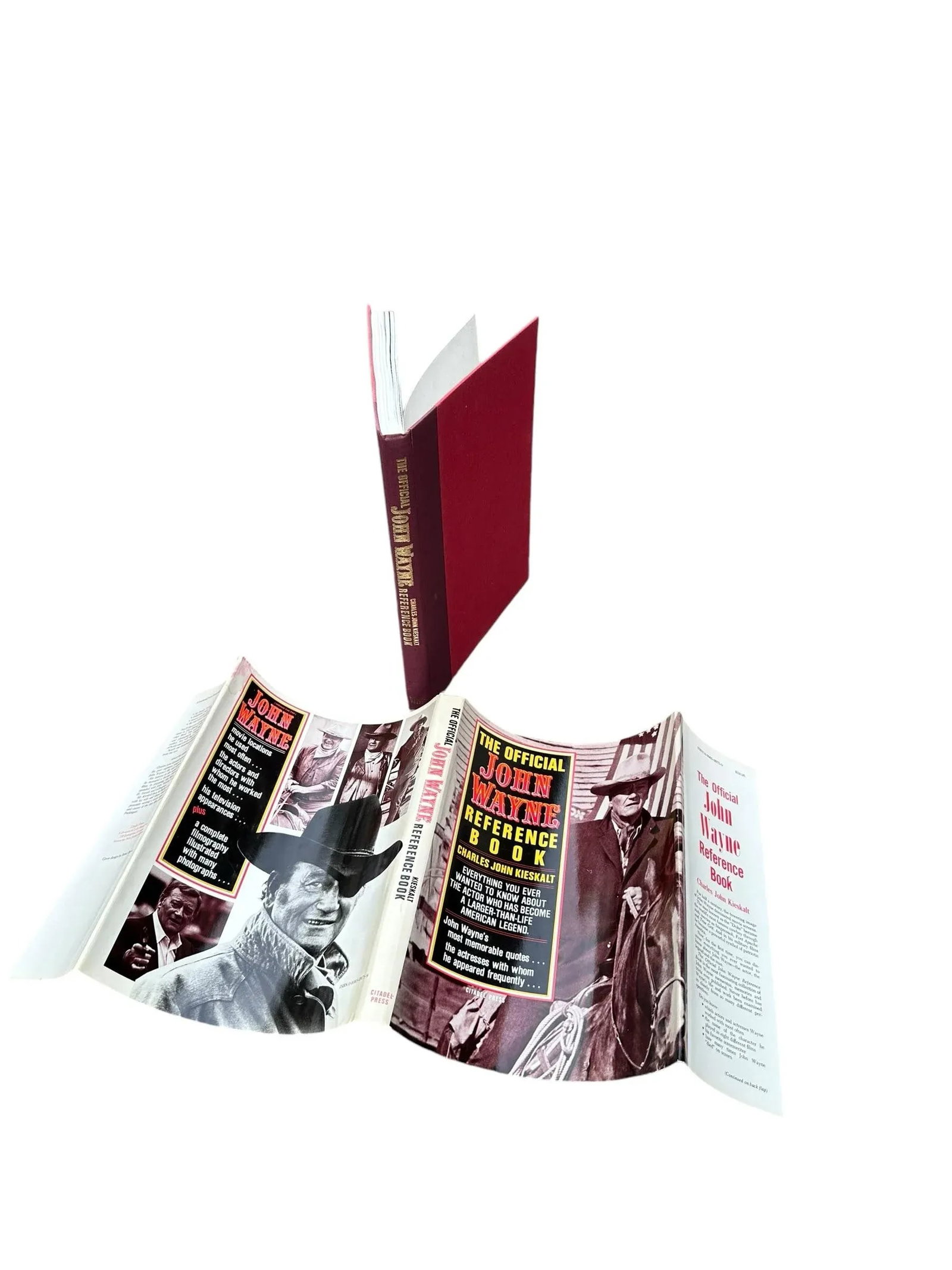 Vintage John Wayne and Western Movie Book Bundle Set of 4 - 5