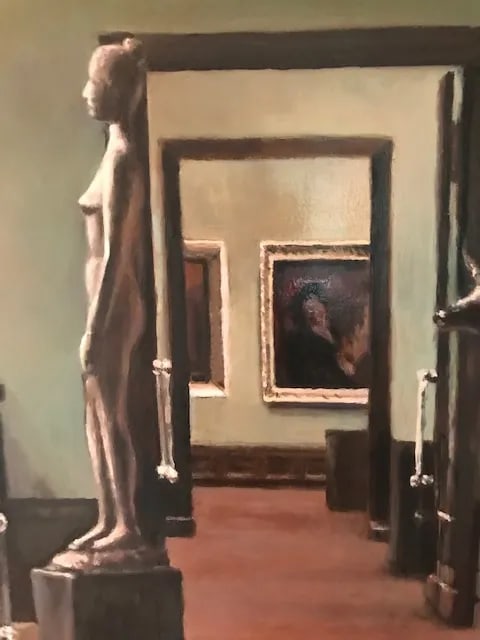 1990s Painting, Framed, Signed - 3