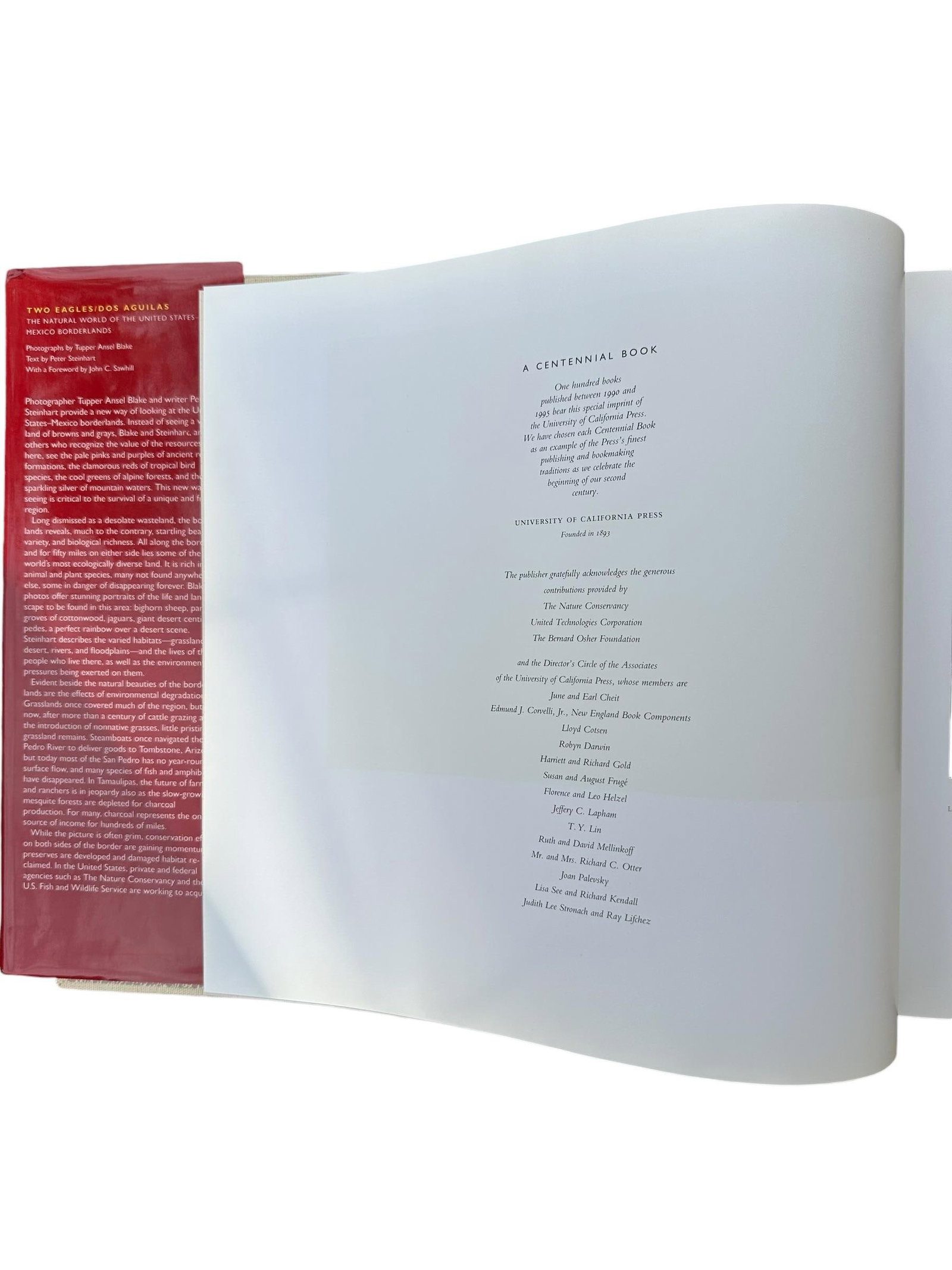 Vintage Large Centennial Hardcover Coffee Table Photography Book Two Eagles; Dos Aguilas: The Natura - 4