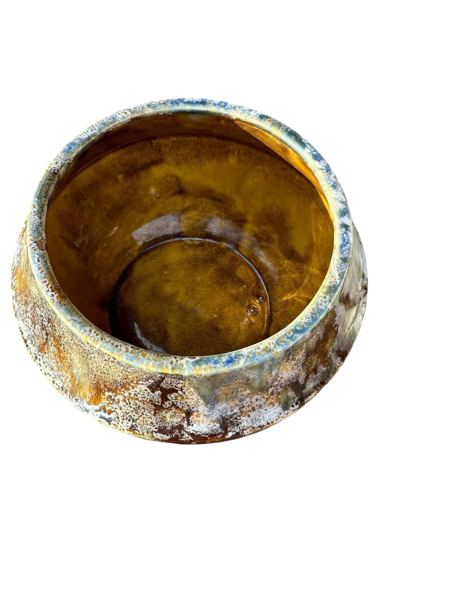 Vintage 1970's D&D Floral Oklahoma Usa Ja-2 Pottery Planter Bowl - 6