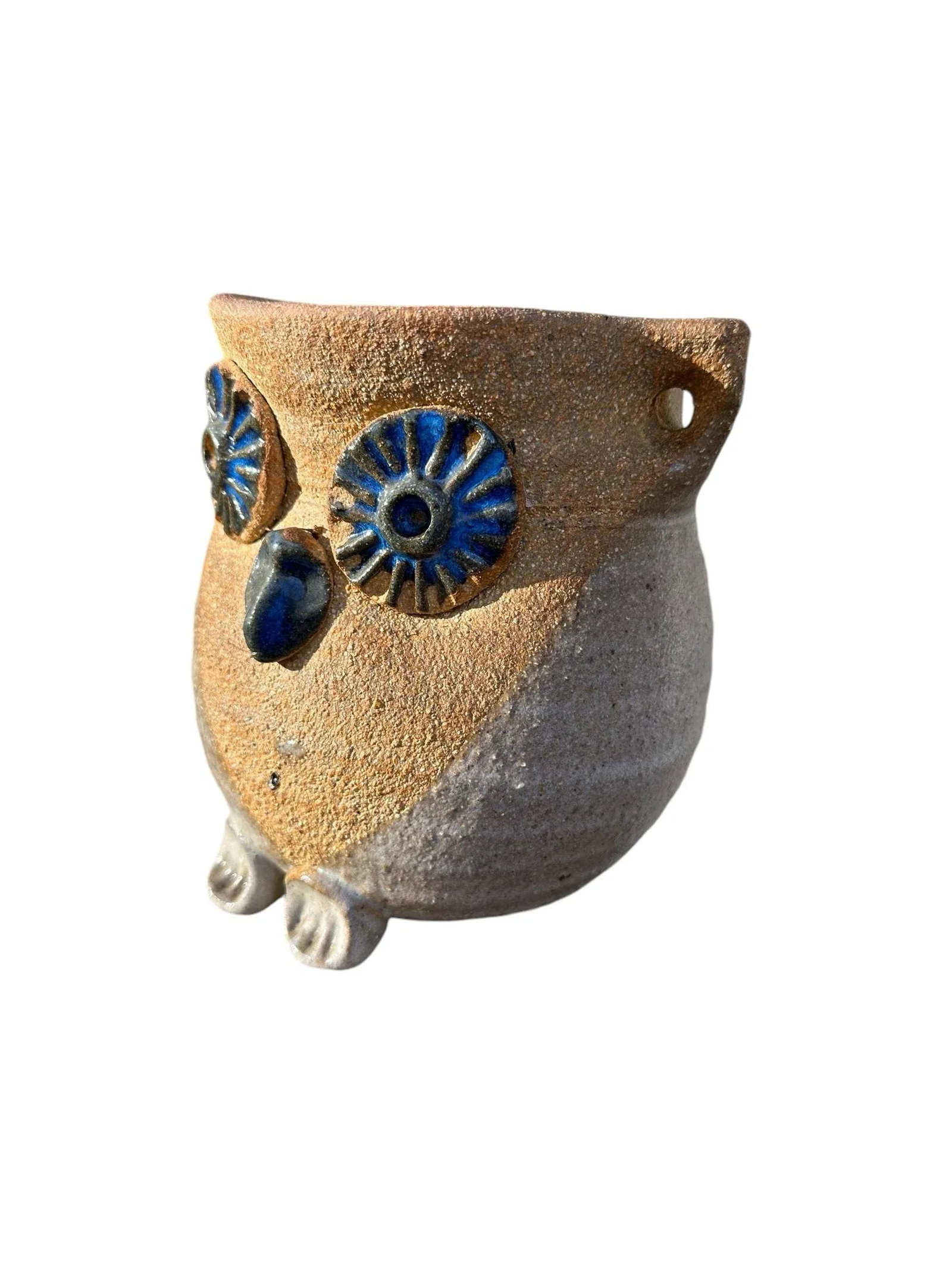 Christopher Robin Stoneware Crock Owl Planter - 2