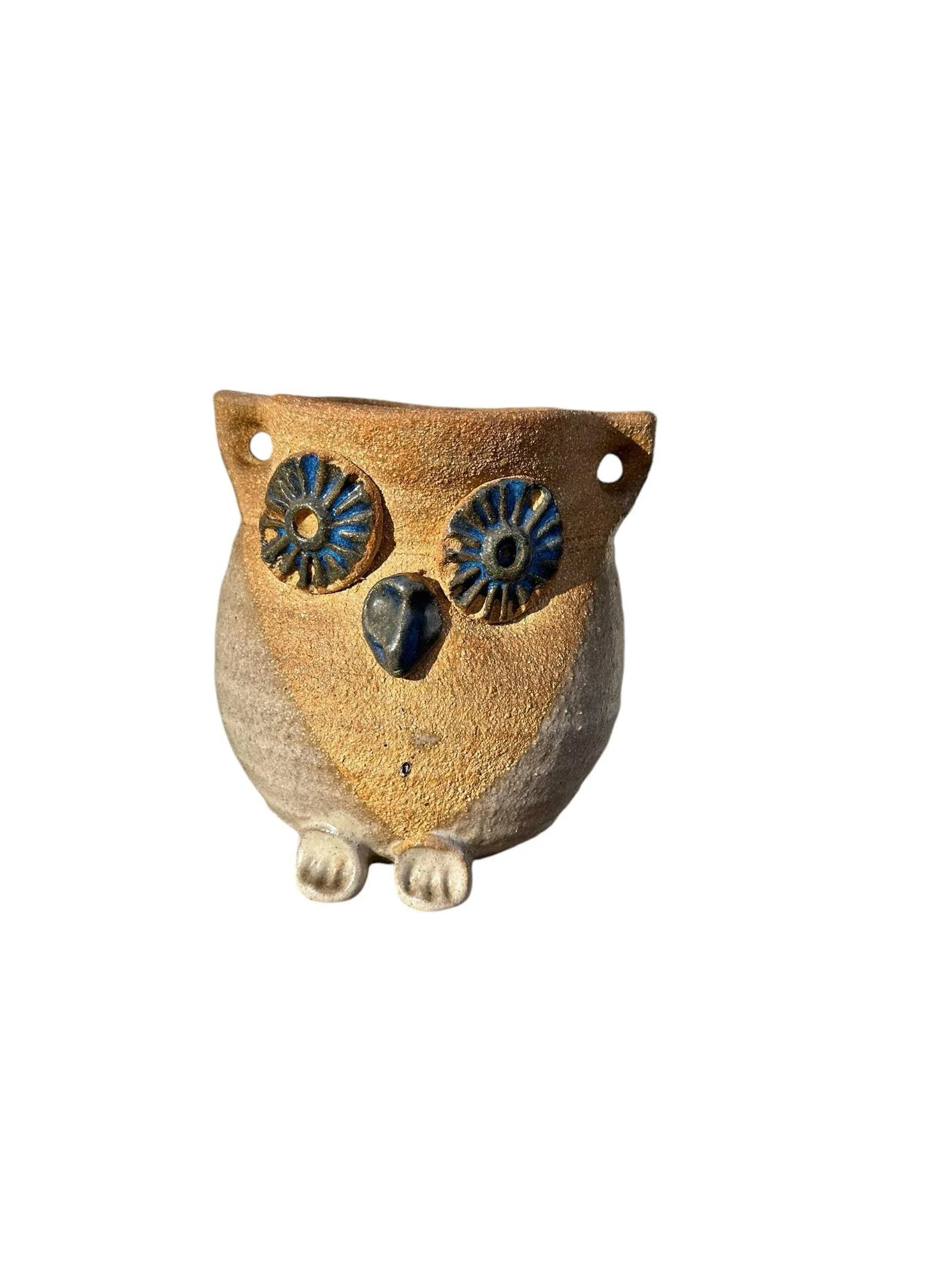 Christopher Robin Stoneware Crock Owl Planter - 4