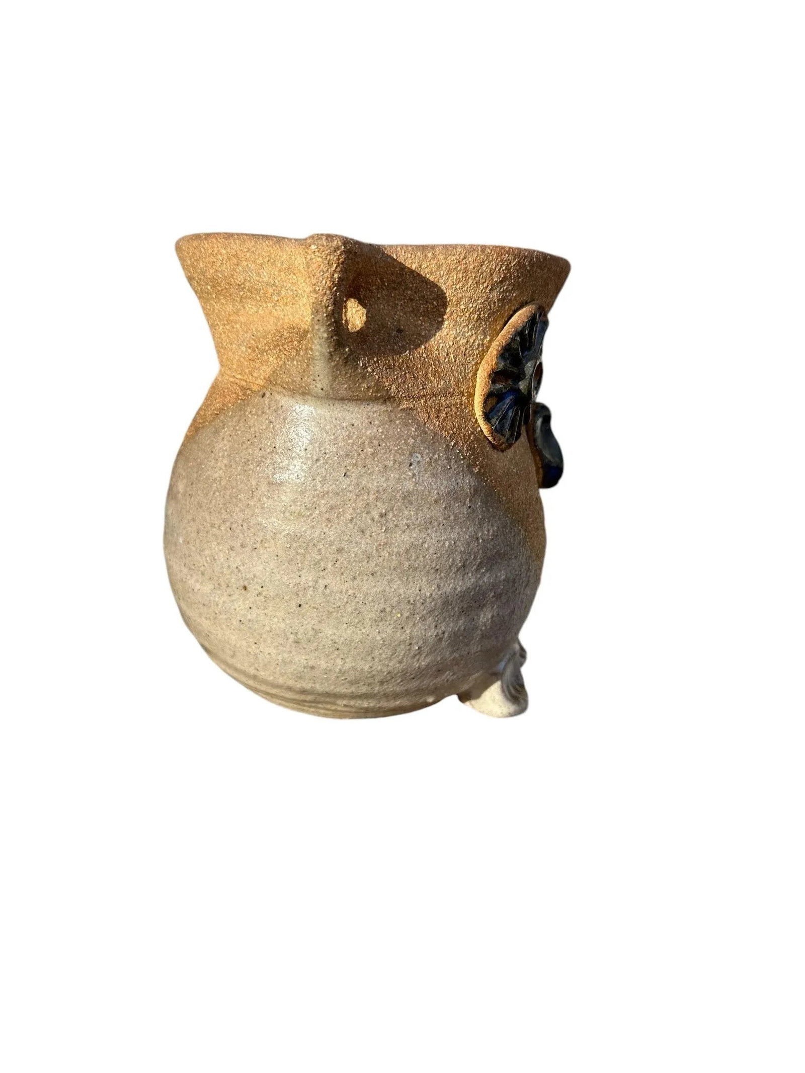 Christopher Robin Stoneware Crock Owl Planter - 8