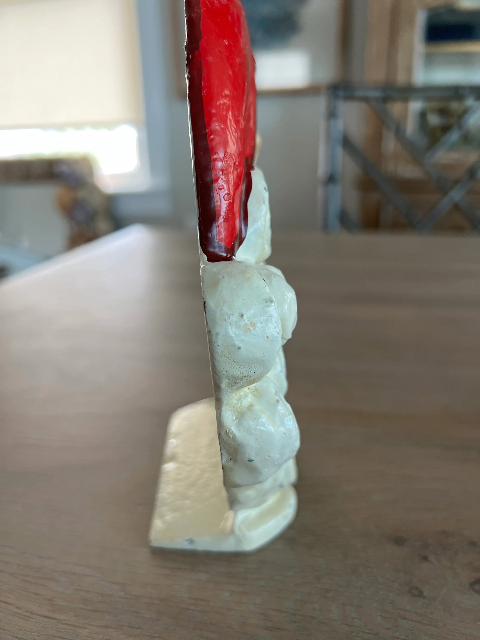 Mid Century Cast Iron Santa Claus Door Stop - 10