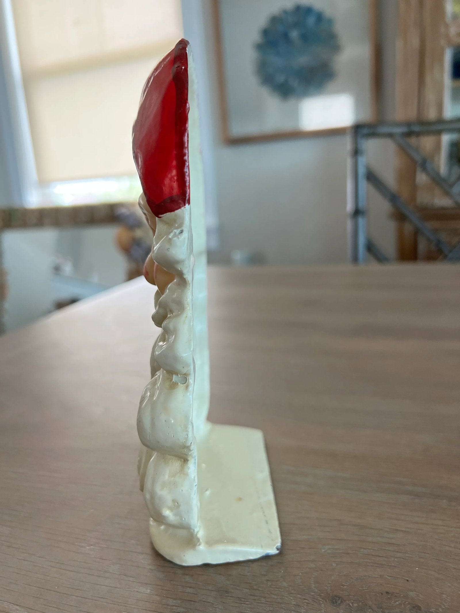 Mid Century Cast Iron Santa Claus Door Stop - 2