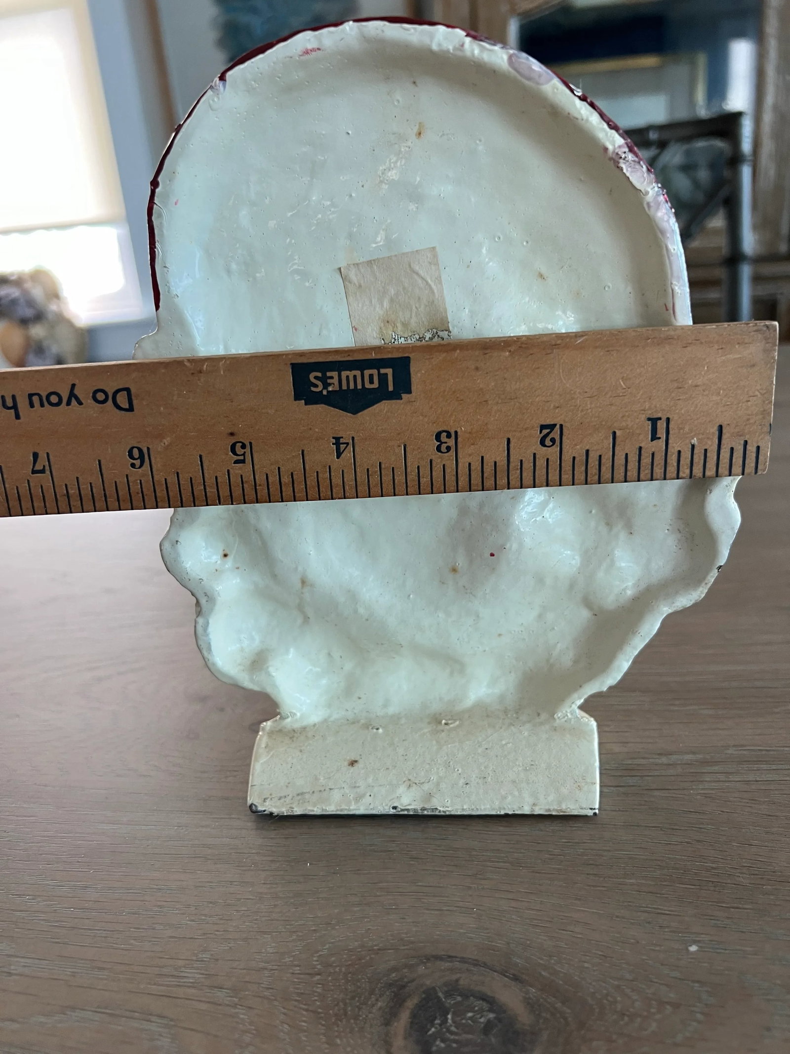 Mid Century Cast Iron Santa Claus Door Stop - 6