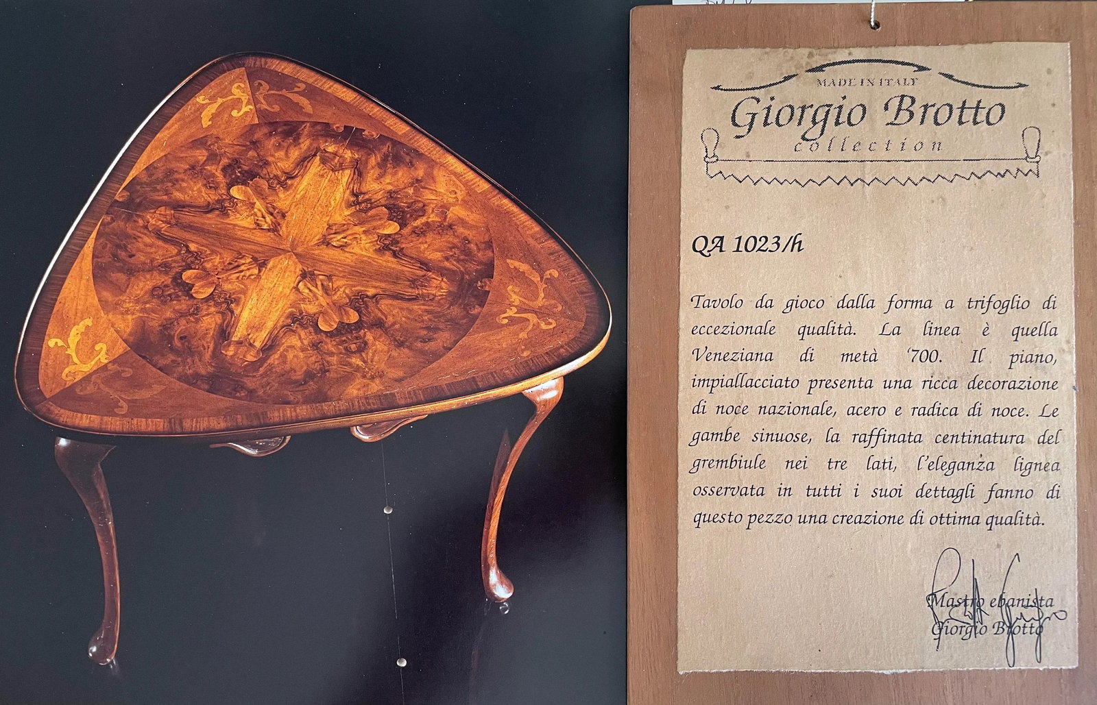 End Table Inlaid Wood Marquetry Style - 8