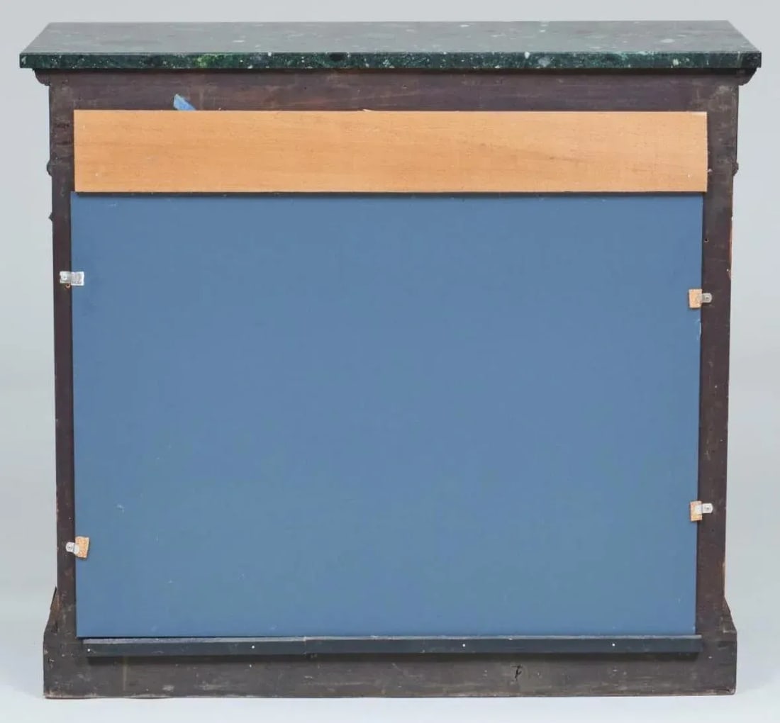 Empire Ormolu Mounted French Empire Mirrors Console Table in Mahogany With Marble Top - 10