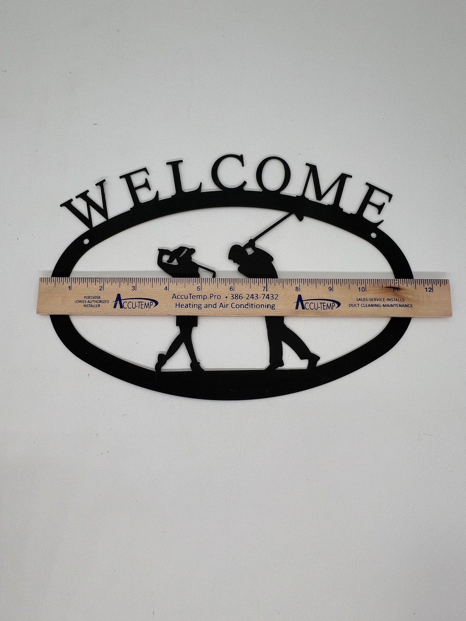Metal Welcome Sign Golf Theme - 2