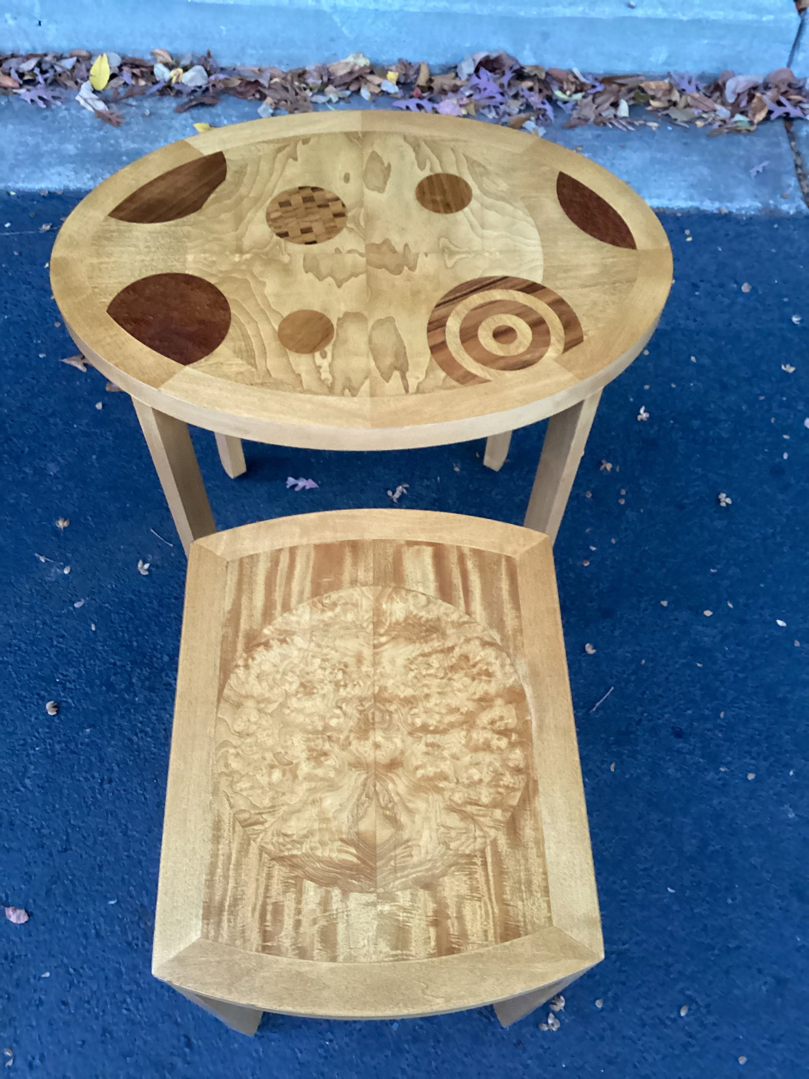 1970s Vintage Baker Furniture Company Art Deco Nesting Tables - Set of 2 - 2