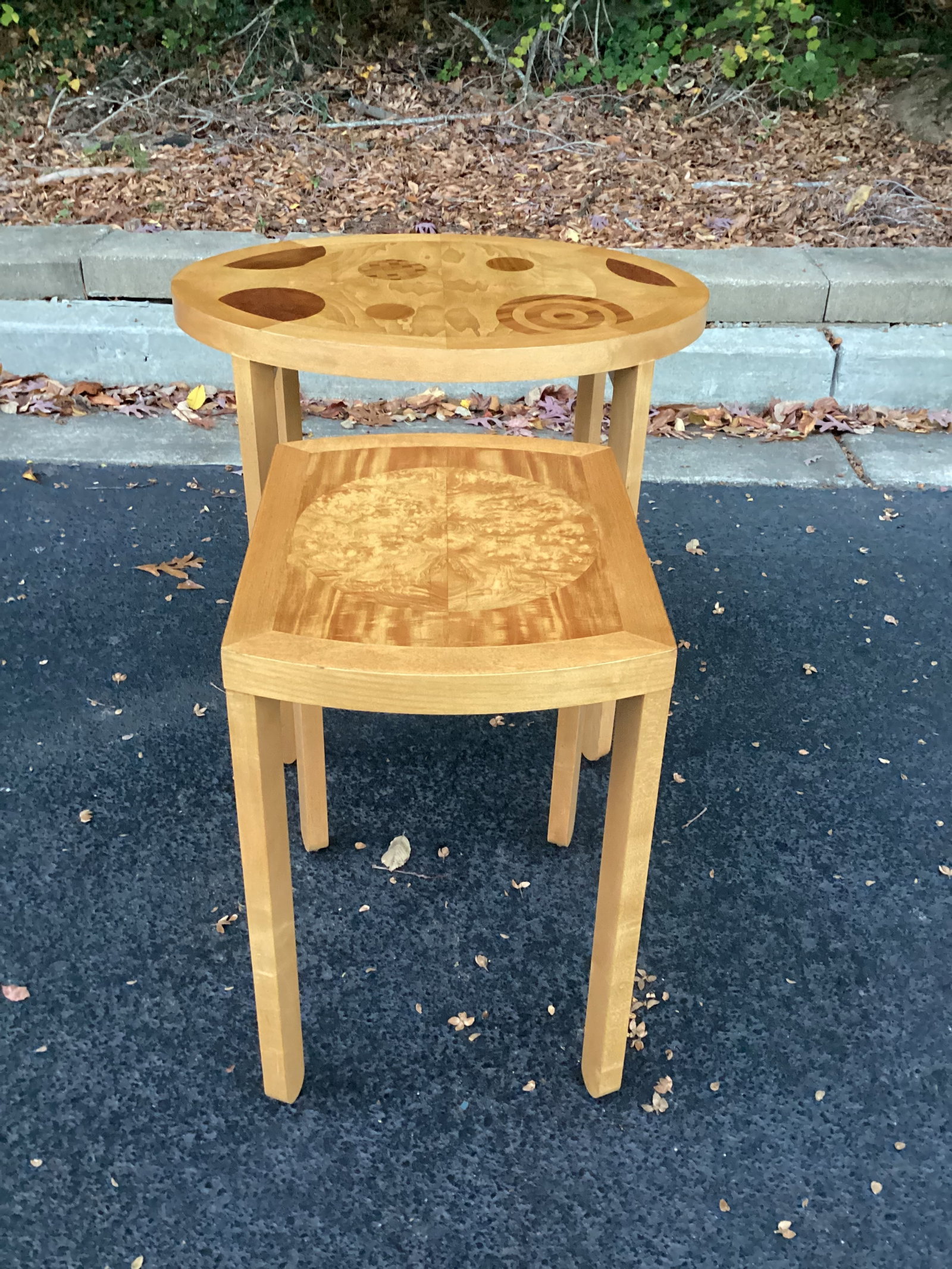 1970s Vintage Baker Furniture Company Art Deco Nesting Tables - Set of 2 - 3