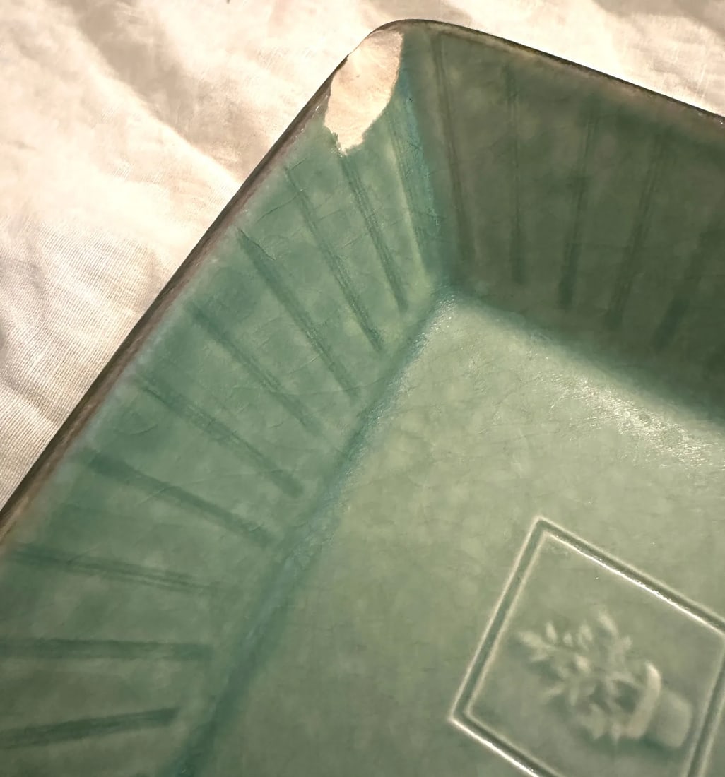 Vintage Pfaltzgraff "Naturewood Serenity Green" Stoneware Set of 34 - 11