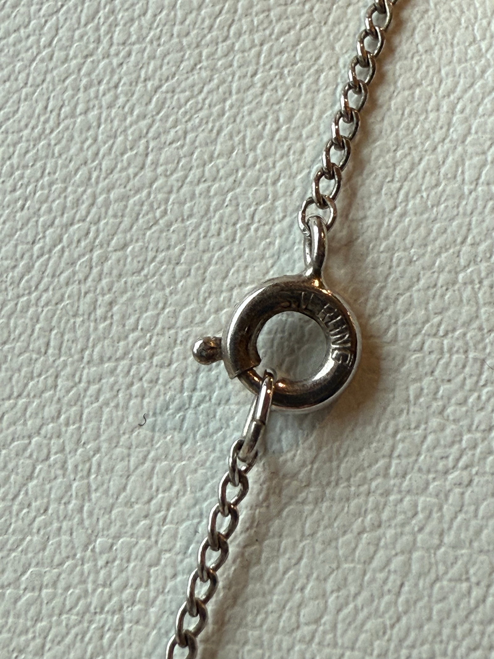 Mid 20th Century B David Aurora Borealis Rhinestone Earrings Necklace Heart Set Marked Sterling - 3 - 7