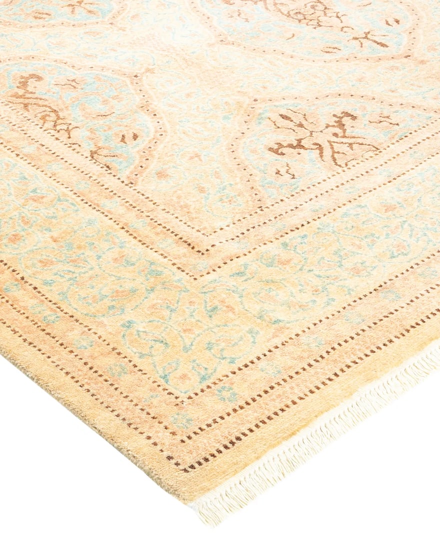 Mogul, One-of-a-Kind Hand-Knotted Area Rug - Ivory, 4' 2" x 6' 0" - 2