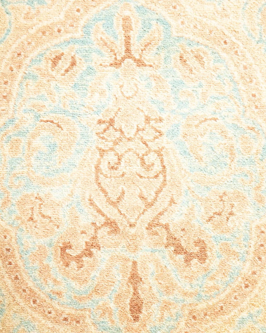 Mogul, One-of-a-Kind Hand-Knotted Area Rug - Ivory, 4' 2" x 6' 0" - 3