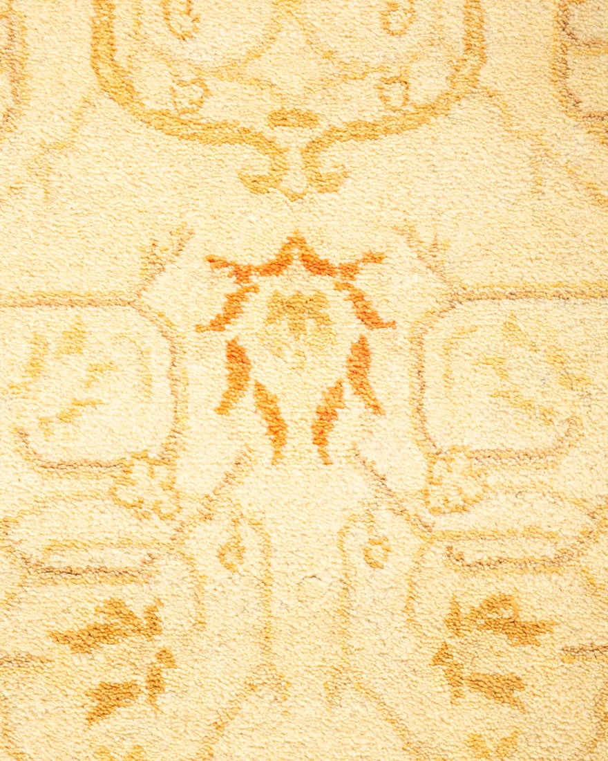 Mogul, One-of-a-Kind Hand-Knotted Area Rug - Ivory, 4' 1" x 6' 4" - 3