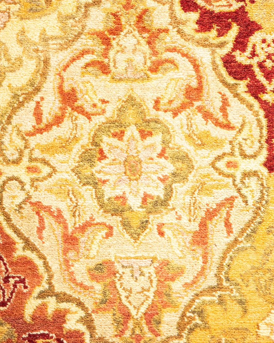 Mogul, One-of-a-Kind Hand-Knotted Area Rug - Yellow, 3' 2" x 5' 5" - 3