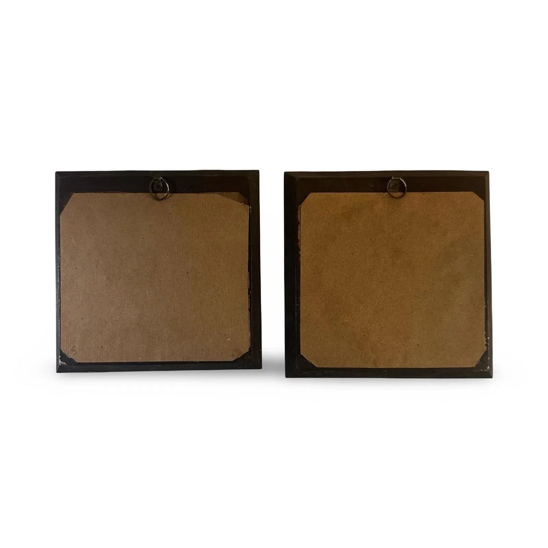 19th Century Neoclassical Miniature Painting Pair in Original Ebonized Frames & Glass, Circa 1850, P - 11