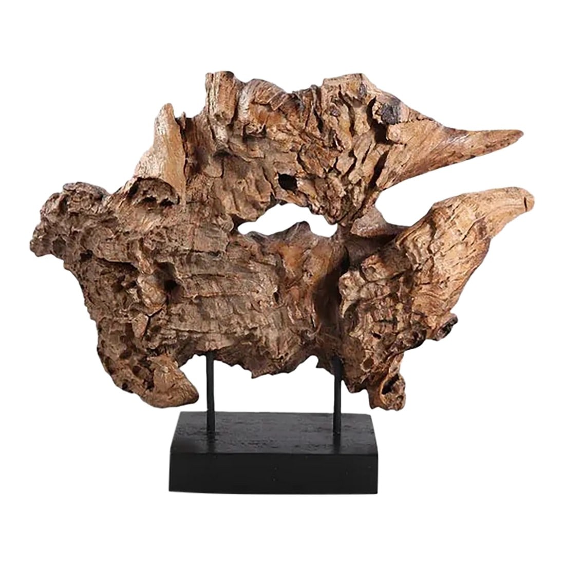 Table Top Organic Teak Sculpture- 31" Inch Tall (1 of 6)