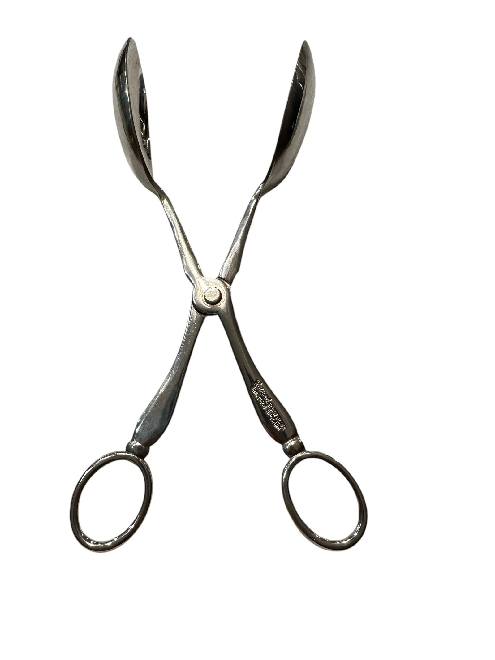 Vintage Raimond Sheffield England Silver Plate Serving Tongs - 4