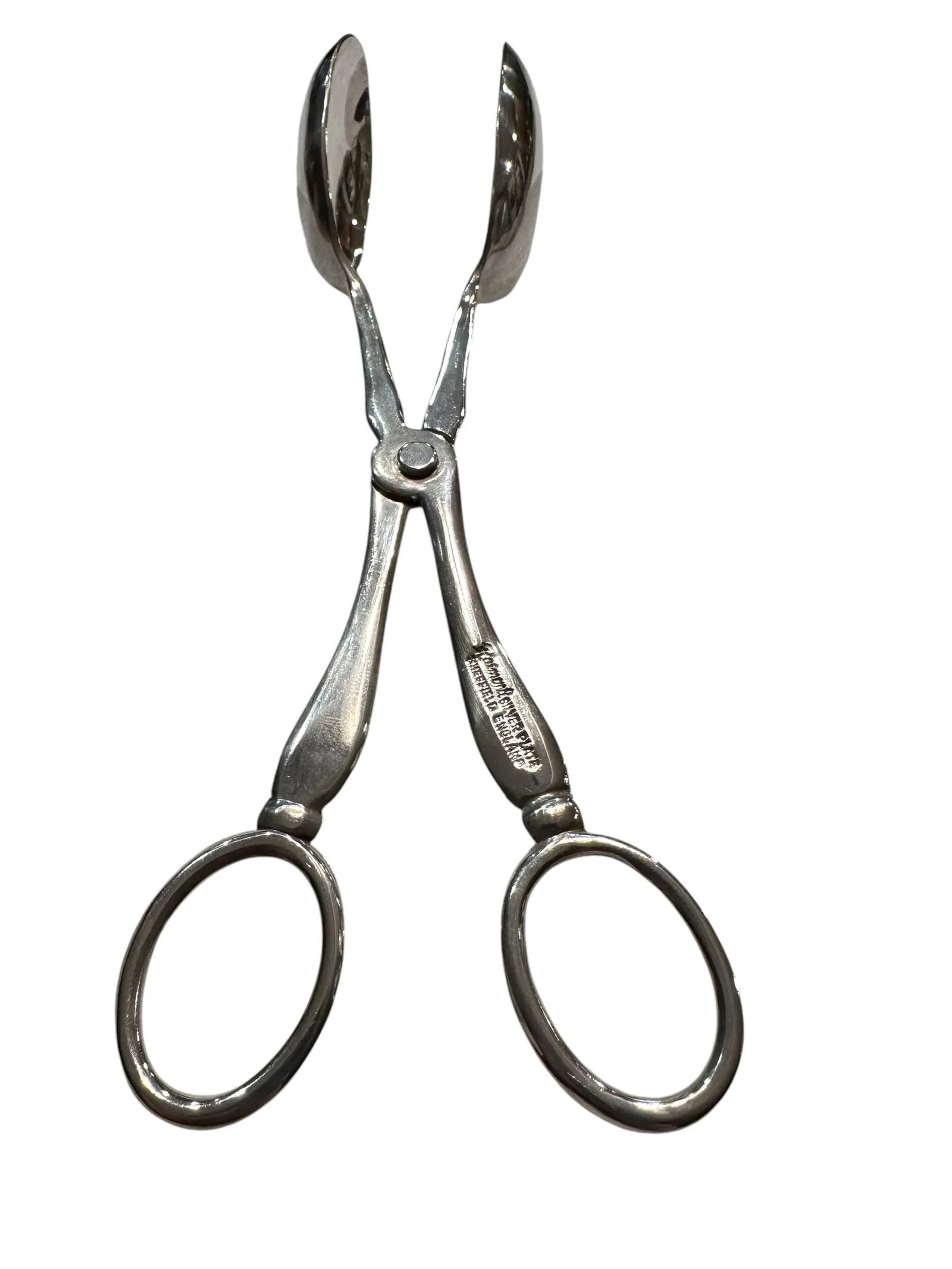 Vintage Raimond Sheffield England Silver Plate Serving Tongs - 9