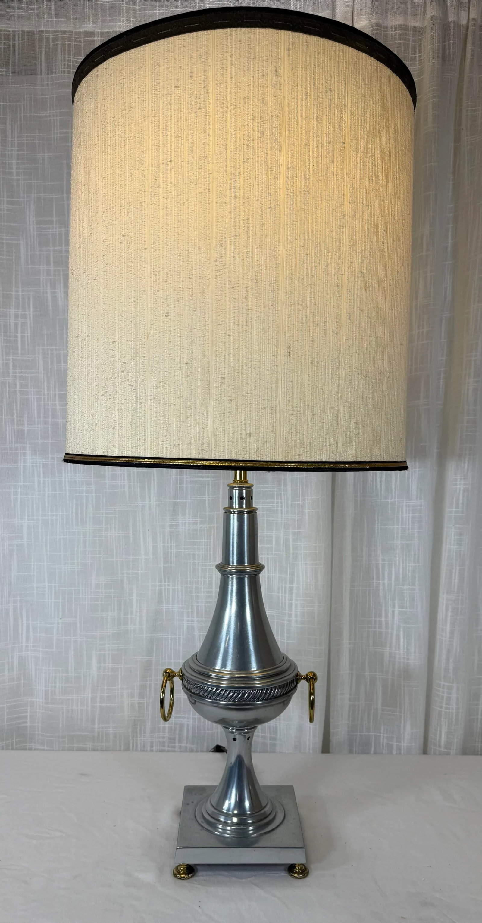 Vintage Regency Neoclassical Urn Shape Torchiere Table Lamp - 2