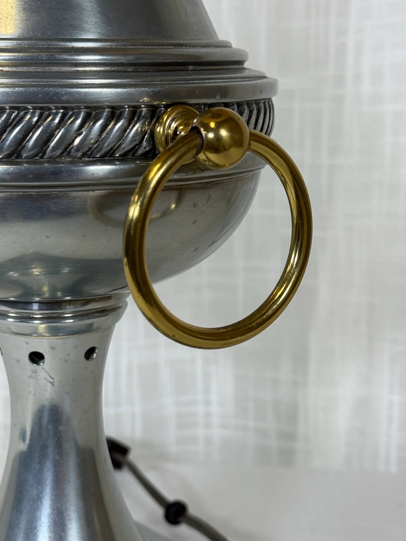 Vintage Regency Neoclassical Urn Shape Torchiere Table Lamp - 6