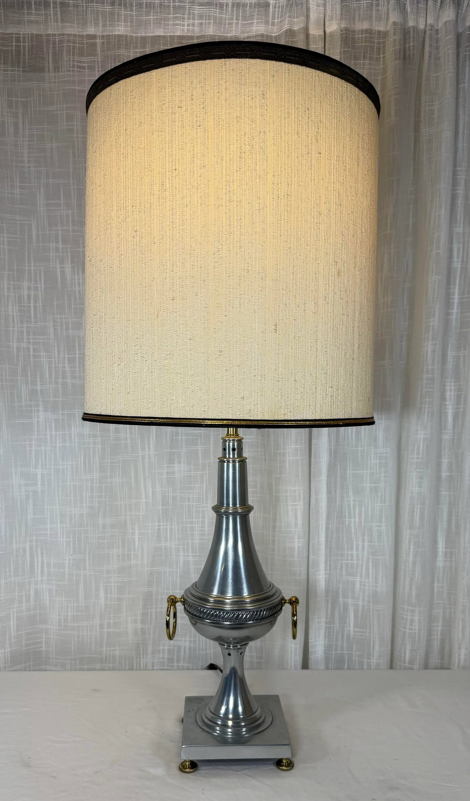 Vintage Regency Neoclassical Urn Shape Torchiere Table Lamp - 8