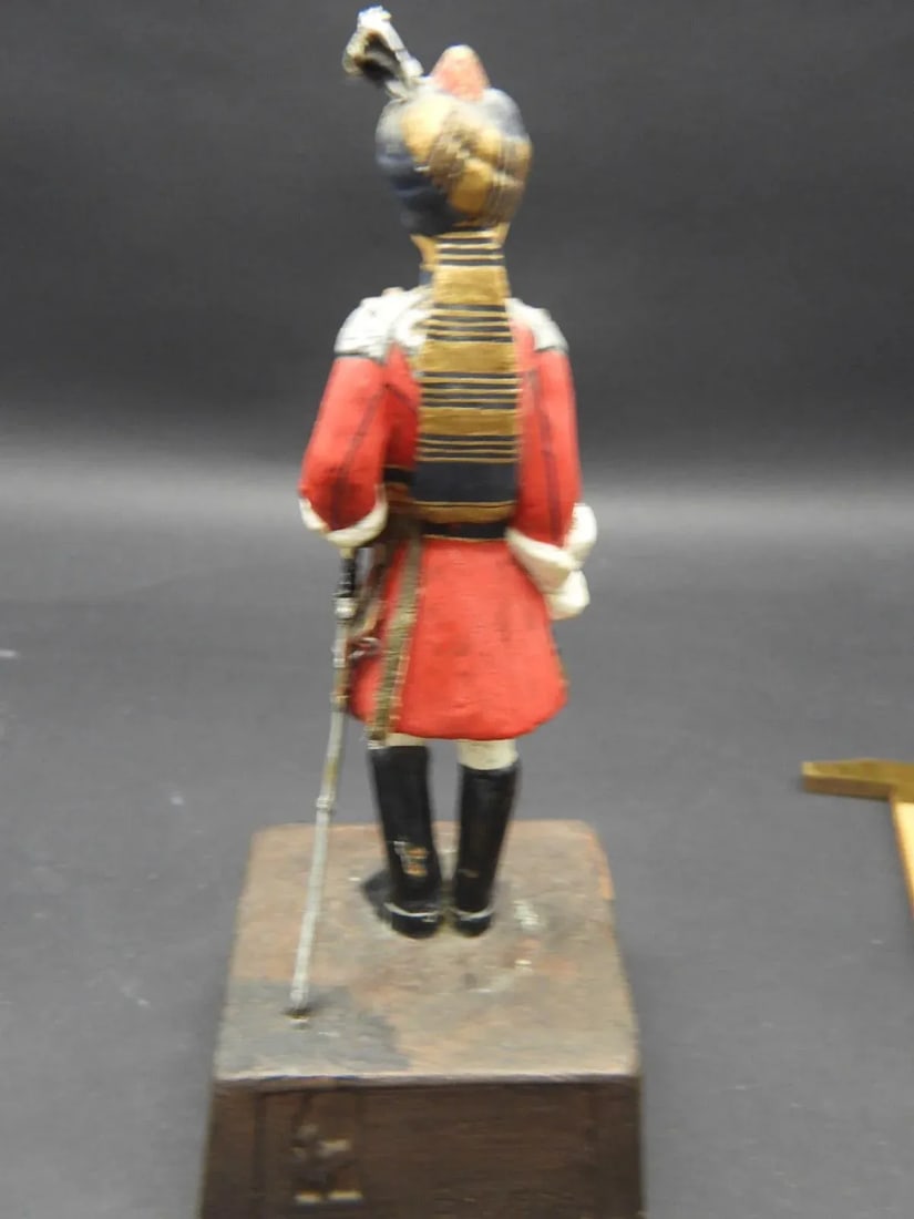 1950s Sentry Box Reed England British Officers Figurines Hussars Lancers Signals - Set of 3 - 6