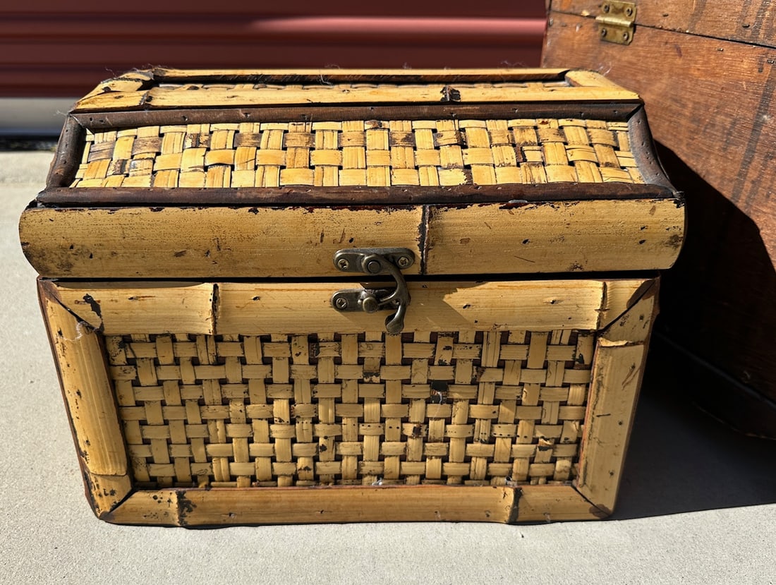 Pair of Bamboo Storage Boxes - 5