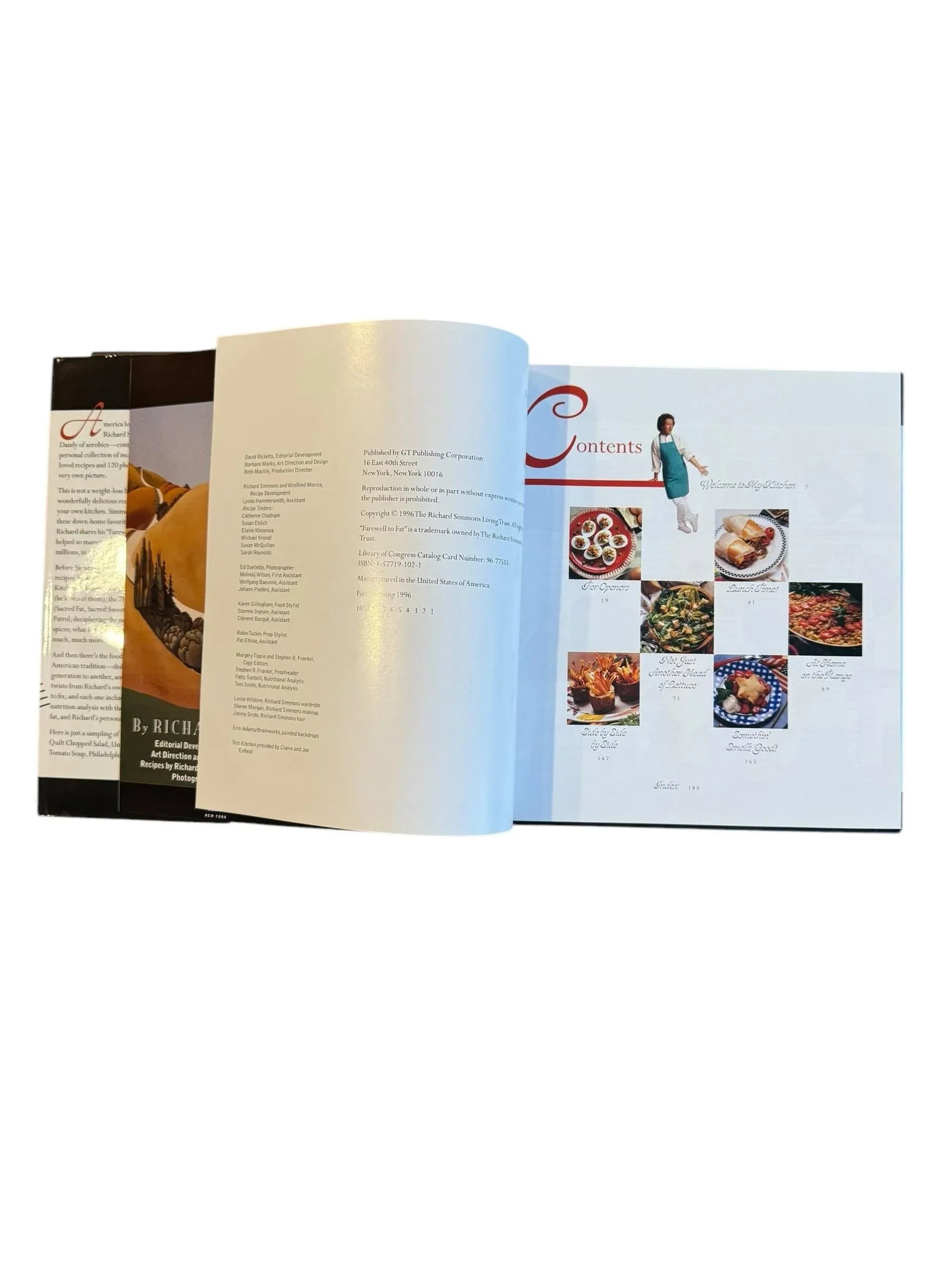 1996 Richard Simmons Cookbook Hardcover First Edition Farewell to Fat - 4