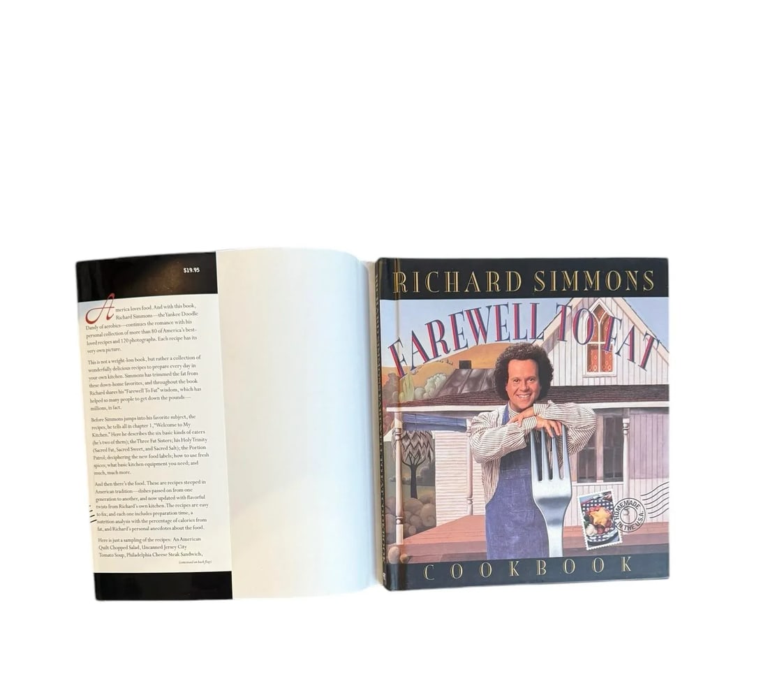 1996 Richard Simmons Cookbook Hardcover First Edition Farewell to Fat - 5