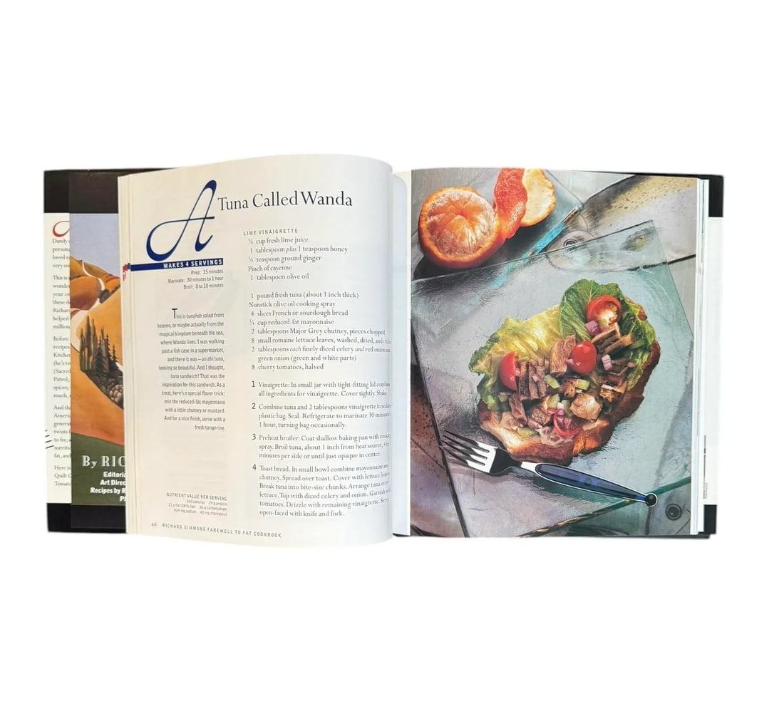 1996 Richard Simmons Cookbook Hardcover First Edition Farewell to Fat - 7