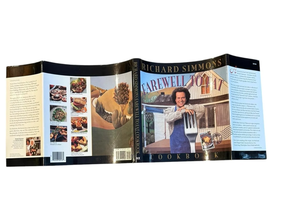 1996 Richard Simmons Cookbook Hardcover First Edition Farewell to Fat - 9