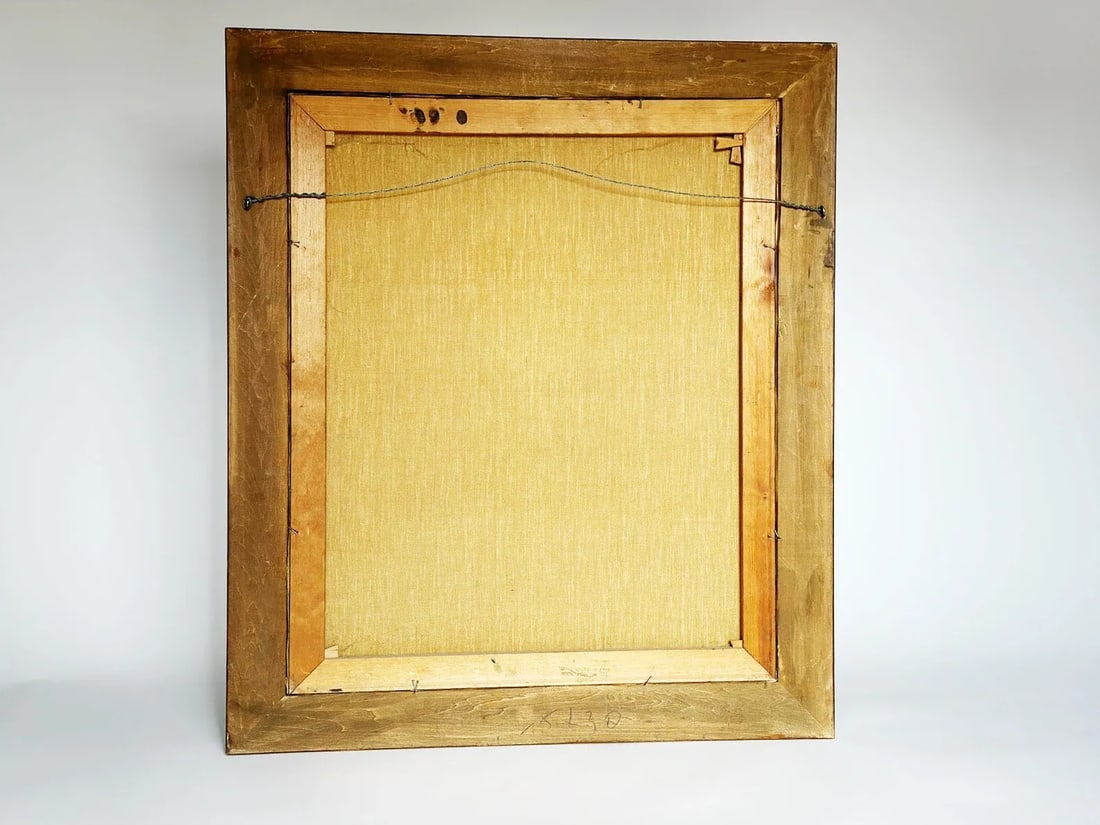 1920s Antique Portrait Oil Painting of a Gentleman, Framed - 9