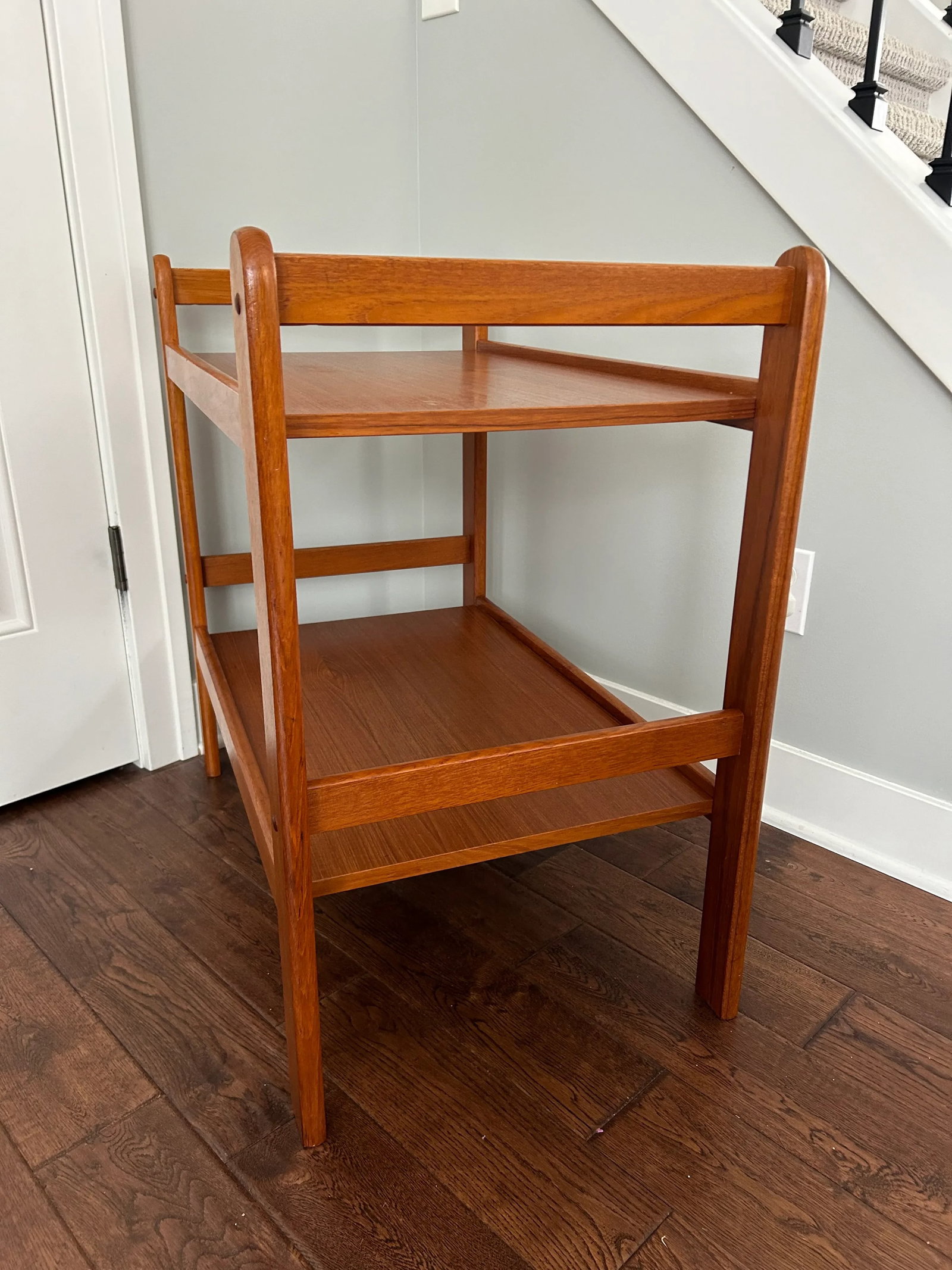 1960s Mid-Century Modern Teak Bar Cart Server - 3