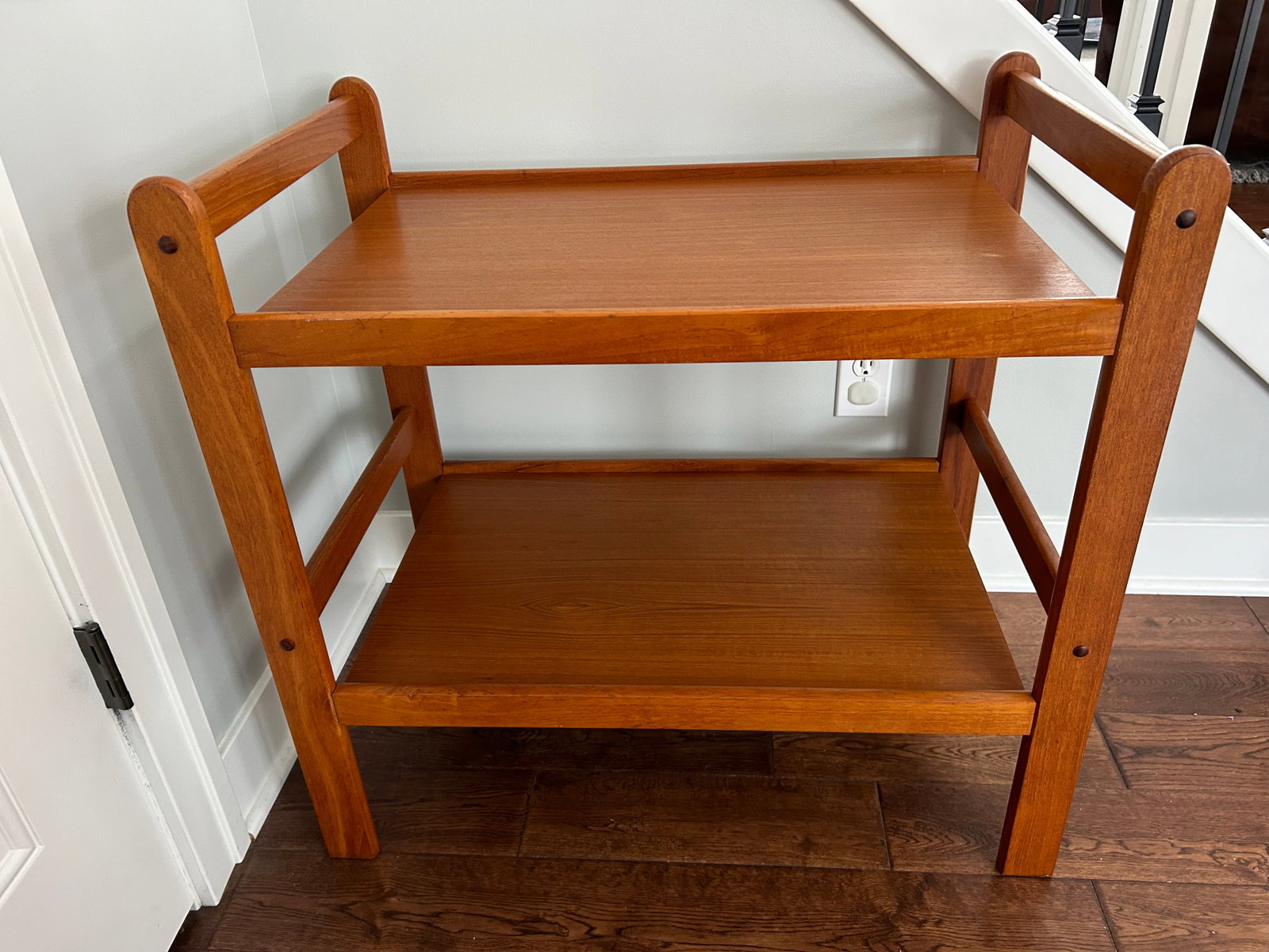1960s Mid-Century Modern Teak Bar Cart Server - 4