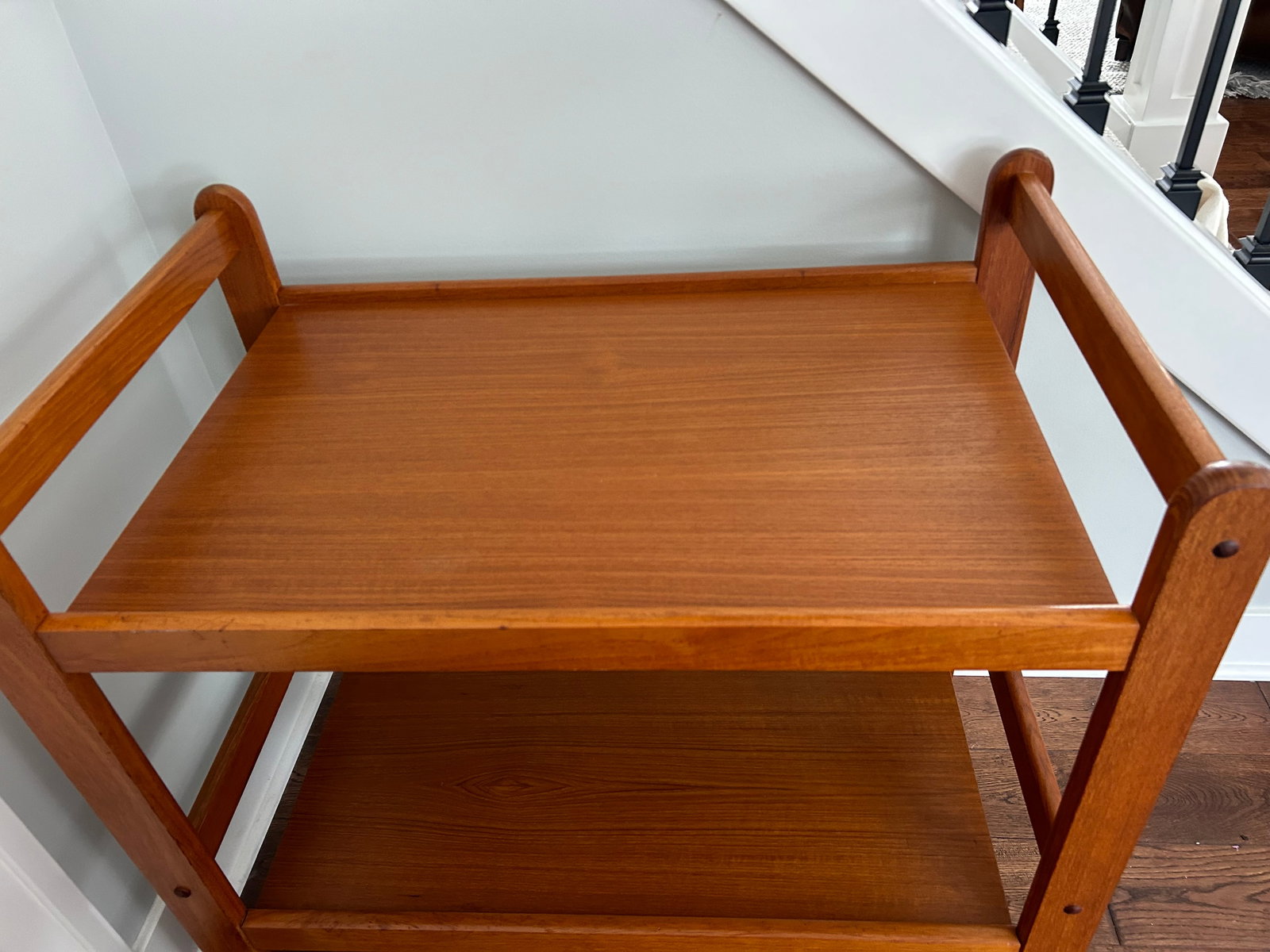 1960s Mid-Century Modern Teak Bar Cart Server - 5